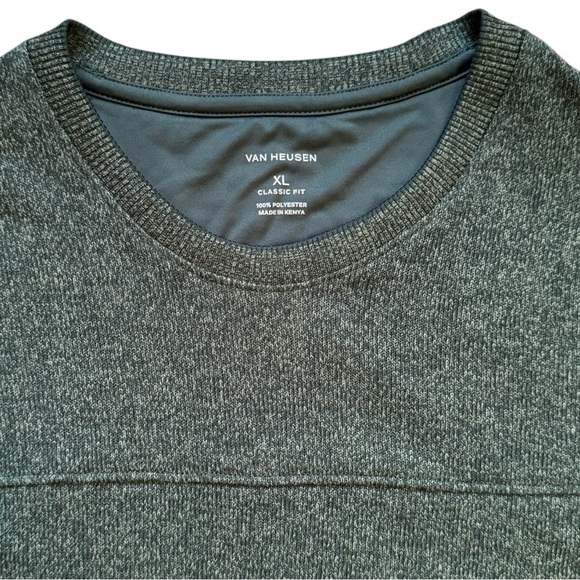 VAN HEUSEN CLASSIC FIT CREW NECK GREEN SWEATSHIRT | MEN’S SIZE XL - Picture 2 of 9